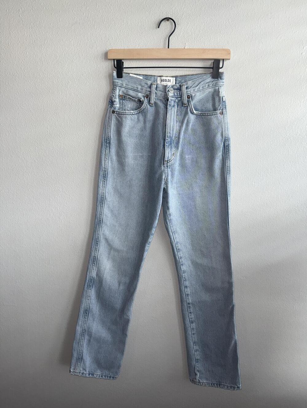 L'AGENCE Distressed Acid Wash Jeans Women's Size 27 Skinny Knee Hole Denim - Picture 7 of 7